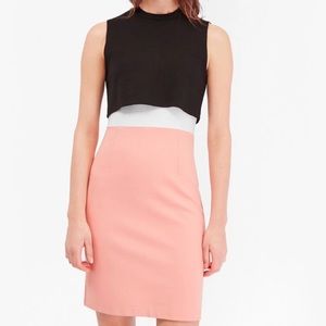 French Connection Lula Stretch Double Layer Dress